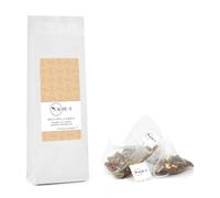 Novecento Tè® | Infusión de arándanos y jengibre | Té de hierbas de jengibre, arándano y aciano - 15 infusores piramidales | Rooibos Arándanos Jengibre | Té de frutos rojos y especias
