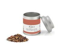 Novecento Tè® | Infusión de vainilla y frambuesa | Rooibos Vainilla Frambuesas Hojas De Hibisco - 20 Gr | Infusión de té rojo Rooibos | Mezcla de pétalos de flores y frutas de Rooibos