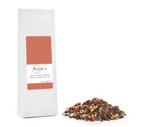 Novecento Tè® | Infusión de Vainilla y Frambuesa | Rooibos Vainilla Frambuesas Hojas De Hibisco - 90 Gr | Bolsa de frutas y flores con infusión de té rojo