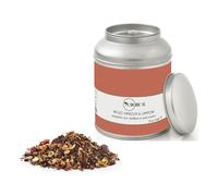 Novecento Tè® | Infusión de Vainilla y Frambuesa | Rooibos Vainilla Frambuesas Hojas De Hibisco - 90 Gr | Té rojo con pétalos de frutas y flores