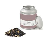 Novecento Tè® | Té de Coco Negro y Hojas de Chocolate - 90 Gr | Té negro de coco y chispas de chocolate blanco | Mezcla de té negro, frutas y chocolate suelto en lata de metal