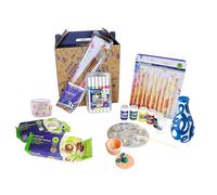 ¡NOVEDAD! Bismark- Kit arcilla para 2 personas de secado al aire para principiantes. incluye: 2x cerámica secado al aire y herramientas para moldear, pinturas, pinceles, rotuladores y una paleta