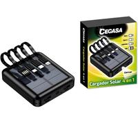 Novedad cargador solar powerbank con linterna cegasa 5000mah 4 en 1 ca