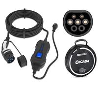 ¡Novedad! CEGASA Cargador Cable de Carga Tipo 2 IP 66 Monofásico 3,7 kW (16A) con Enchufe Schuko - 5 m