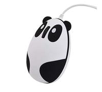 Novedad Cute Animal Panda Shape USB Wired Mouse 3D Optical Mice Mini Mouse pequeño para PC de Escritorio Computadora portátil para Mujeres, niños y niñas, 1200DPI 3 Botones con 4.6 pies de Cable