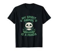 Novedad de anime My Spirit Animal Is A Panda Kawaii Camiseta