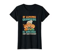Novedad Divertida de la Abuela Abuelo si amar a los Nietos está Mal Camiseta