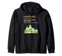 Novedad gráfica Camper Girl Camper Queen Sudadera con Capucha