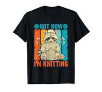 Novedad gráfica Not Now I'm Knitting Camiseta