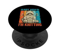 Novedad gráfica Not Now I'm Knitting PopSockets PopGrip Adhesivo