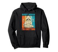 Novedad gráfica Not Now I'm Knitting Sudadera con Capucha