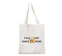 Novedad Hamilton Musical Gift My Thoughts Have Been Replaced by Hamilton Lyrics Talk Less Smile More Bolsa de cosméticos, Sonríe más compras eu, Medium