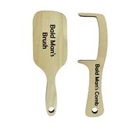 Novedad Hombre Calvo Cabello Peine Hombre Calvo Broma Cepillo De Pelo De Madera Divertida Herramienta De Cuidado Para Adultos Herramienta De Cuidado Para Adultos Disponible