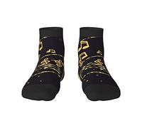 Novedad informal Calcetines de equipo 12 pulgadas Notas musicales Olas Impresión completa Trotar Correr Fitness Deporte Yoga Gimnasio Calcetín de moda para hombres Mujeres Niña niño