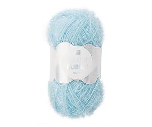 NOVEDAD Rico Diseño, Creative Bubble, hakel TUS spülschwamm selbst, O rellana FUNNY scrub schwammgarn - 007 AZUL CLARO, 50g