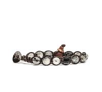 Novedad Tamashii: pulsera unisex original tibetana con piedras naturales turmalina negra, BHS900-185