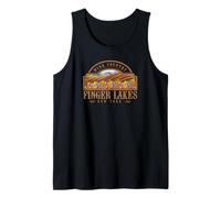 Novedoso Recuerdo campestre con degustación de vinos de Finger Lakes, Nueva York Camiseta sin Mangas