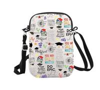 Novedoso regalo de graduación para ella Do Epic Sh*t Class of 2024, bolsa de maquillaje con cremallera para graduada, Epic Shit Cr Eu, Bolsa de cosméticos con impresión