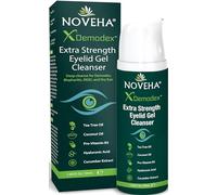 NOVEHA Demodex Gel Limpiador Extra Fuerte para Párpados - para Demodex, Mgd y Ojo Seco Con Pro-Vitamina B5, Aceite de Árbol de Té, y Ácido Hialurónico - Limpieza Suave, Alivia La Picazón Del Párpado -