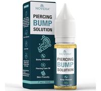 NOVEHA Piercing Bump Solution for Keloid Reduction | Fórmula de aceite de árbol de té para eliminar los golpes y los golpes queloides, seguro y natural, para recuperación de la piel para cara y cuerpo