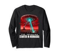 Novela de Ciencia ficción de invasión alienígena de Nebraska Manga Larga