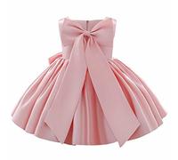 Novela infantil de flores vestido tutú para niños bebé boda dama de honor fiesta de cumpleaños desfile vestidos formales niño primer bautizo bautizo vestido maxi niña, Rosa., 10-11 años
