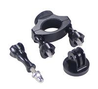 NovelGoal Adaptador de abrazadera de trípode para manillar de bicicleta con tornillo de 1/4 pulgadas compatible con GoPro Hero 10 9 8 7 accesorios de cámara (kit 3 en 1)
