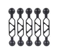 NovelGoal Adaptador de cabeza de bola de 1 pulgada con brazo de montaje de extensión, brazo de bola doble submarino de aluminio para luz estroboscópica/luz de vídeo/conector de bandeja de buceo de