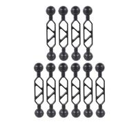 NovelGoal Adaptador de cabeza de bola de 1 pulgada con brazo de montaje de extensión, brazo de bola doble submarino de aluminio para luz estroboscópica/luz de vídeo/conector de bandeja de buceo de