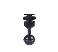 NovelGoal Adaptador de cabeza de bola de 1 pulgada, soporte de buceo compatible con X2/X/Hero13 Full Series/EK70004K accesorios de buceo para cámara deportiva (con base de zapata caliente)