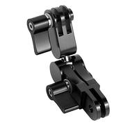 NovelGoal Adaptador de extensión de casco de rotación de 360° Soporte de teléfono para manillar de brazo mágico compatible con soporte de cámara GoPro (negro)