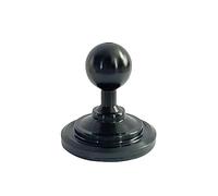 NovelGoal Base de bola adhesiva de aleación de aluminio, base de soporte de cabeza de bola de 17 mm para soporte magnético para teléfono móvil, soporte GPS (negro)