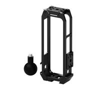 NovelGoal Jaula de cámara para Action 5 Pro/4/3 y X5, marco de carcasa protectora de aluminio con agujero de tornillo de 1/4 pulgadas, base magnética de liberación rápida y soporte de zapata fría (X5