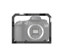 NovelGoal Jaula de metal para cámara compatible con Canon EOS 70D 80D 90D con soporte de zapata fría agujeros de tornillo de 1/4 3/8 pulgadas, marco protector completo para fotografía, jaula DSLR