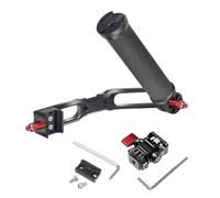 NovelGoal Mango de fibra de carbono en L con soporte plegable de zapata fría compatible con DJI Ronin RS2 RSC2 Mini accesorio estabilizador de cardán de mano (kit 3 en 1)