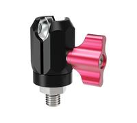 NovelGoal Soporte de abrazadera de cabeza de bola de 17 mm, adaptador de brazo de extensión de aluminio de rotación de 360°, soporte de clip de cámara de varios tornillos para manillar de trípode y