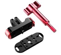 NovelGoal Soporte magnético de liberación rápida con hebilla elástica, base de adaptador de trípode de aluminio para accesorios de cámara Hero 13, palos de selfie (kit de tornillos de mano)