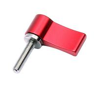 NovelGoal Tornillo de mano ajustable CNC M4 M5 M6 x 12 mm, 17 mm, 20 mm, tornillos de bloqueo apretado para cámara DSLR de 15 mm, accesorios de enfoque de seguimiento (M5 x 20 mm, rojo)