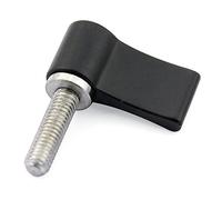 NovelGoal Tornillo de mano ajustable CNC M4 M5 M6 x 12 mm, 17 mm, 20 mm, tornillos de bloqueo apretado para cámara DSLR de 15 mm, accesorios de enfoque de seguimiento (M6 x 17 mm, negro)
