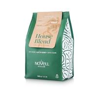 NOVELL - Café en Grano Natural House Blend 500g | Natural Intenso | con Notas de Té Verde, Manzanilla, Pan Tostado y Frutos Secos | con Envase 100% Reciclable