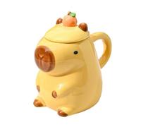 Novelty Capybara Mugs, 3D Cute Animal Tea and Coffee Cups with Rounded Handle, Fun Ceramic Drinkware for Milk Tea or Coffee, Perfect for Family Friends and Children Presents