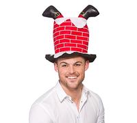 Novelty Christmas Chimney Hat With Santa Legs