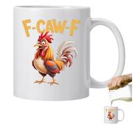 Novelty Coffee Mugs - Funny Chicken Ceramic Mug 11 Oz | Rooster Tea Cup | For Women Men Coworkers Tea Coffee Milk Hot Chocolate Beverage Work Home Travel