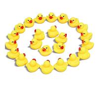 Novelty Place [Flotar y Pitar Patito de Goma Juguete para Bañera Baño del Bebé Pato de Goma para Niños (24 Unidades)