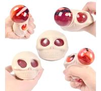 Novelty Skull Squeeze Balls,Simulation Horror Squeeze Skull Stress Relief Toys,Skull Gothic Fidget Toy,Funny and Quirky Sensory Toys,Novelty Squeeze Simulation Toy