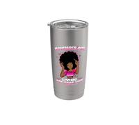 November Girl Living My Best Life Womens Funny Birthday Vaso térmico de acero inoxidable de doble pared