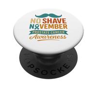 November No Shave Prostate Cancer Awareness PopSockets PopGrip Adhesivo