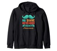 November Prostate Cancer Awareness No Shave Sudadera con Capucha