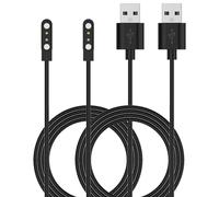 NovemFoal Paquete de 2 cables de carga compatibles con Sekonda Connect, Flex, Flex Plus, Motion, MotionPlus, Active Pro, cargador de reloj inteligente de pista, cable de alimentación de repuesto USB