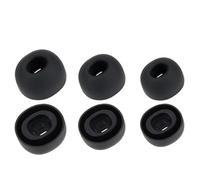 NovemFoal Tapones para auriculares compatibles con Huawei Freebuds 7i, almohadillas de silicona suave de repuesto para auriculares intraurales Freebuds 7i/6i/5i/4i, 3 tamaños, 3 pares (negro)